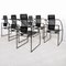 Quinta Armchairs in Metal by Mario Botta for Alias, 1985, Set of 6 2