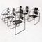 Quinta Armchairs in Metal by Mario Botta for Alias, 1985, Set of 6 14