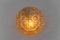 Lampada da incasso Mid-Century moderna rotonda ambrata a forma di conchiglia, anni '60, Immagine 2