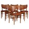 Dining Chairs in Teak and Oak by Erik Wørts, Denmark, 1950s, Set of 6, Image 1