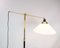 Lámpara de pie modelo 349 de latón atribuida a Le Klint, años 70, Imagen 2