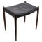 Model 78A Stool in Rosewood and Black Leather from Niels O. Møller, 1950s, Image 1