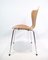 Siete sillas de nogal atribuidas a Arne Jacobsen y Fritz Hansen, años 80, Imagen 6