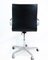 Chaise de Bureau Modèle 3271W Oxford en Cuir Noir attribuée à Arne Jacobsen, 1980s 6