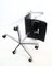 Sedia da scrivania modello 3271W Oxford in pelle nera attribuita ad Arne Jacobsen, anni '80, Immagine 8