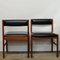 Teak and Black Vinyl Dining Chairs attributed to McIntosh, 1960s, Set of 6 15