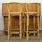 Vintage Bamboo Tiki Bar with 2 Bar Stools attributed to J. Burdekin, 1960s, Set of 3, Image 1