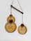 Vintage Danish Lamp in Teak with Amber Glass Bowls, 1950s, Image 10