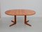 Vintage Extendable Oval Dining Table in Teak, 1977 4