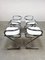 Swedish Chrome Dining Chairs by Borge Lindau for Bo Lindekrantz, 1970s, Set of 4 5