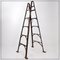 Vintage Iron Ladder with Chain Support, Image 4