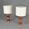 Copper Cylinder Table Lamps, 1970s, Set of 2, Image 2