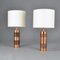 Copper Cylinder Table Lamps, 1970s, Set of 2, Image 9
