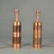 Zylinderförmige Tischlampen aus Kupfer, 1970er, 2er Set 8