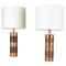 Copper Cylinder Table Lamps, 1970s, Set of 2, Image 1