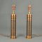 Small Copper Cylinder Table Lamps, 1970s, Set of 2 9