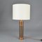 Small Copper Cylinder Table Lamps, 1970s, Set of 2 7