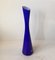 Tall Blue Glass Vase by Gunnar Ander for Elme Glasbruk, 1960s, Image 3