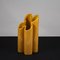 Vaso in terracotta smaltata gialla a forma di quadrifoglio di Pierre Cardin, Immagine 7