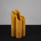 Yellow Glazed Terracotta Vase in Cloverleaf Shape from Pierre Cardin 2