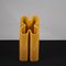 Gelb glasierte Terrakotta Vase in Kleeblattform von Pierre Cardin 1