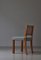 Sedie da pranzo moderne in quercia e canna nello stile di Kaare Klint, Scandinavia, anni '40, set di 4, Immagine 19