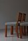 Scandinavian Modern Dining Chairs in Oak and Cane in the Style of Kaare Klint, 1940s, Set of 4, Image 10