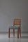 Scandinavian Modern Dining Chairs in Oak and Cane in the Style of Kaare Klint, 1940s, Set of 4, Image 7