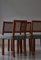 Sedie da pranzo moderne in quercia e canna nello stile di Kaare Klint, Scandinavia, anni '40, set di 4, Immagine 9