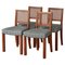 Scandinavian Modern Dining Chairs in Oak and Cane in the Style of Kaare Klint, 1940s, Set of 4, Image 1