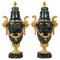 19th Century Gilt Bronze and Marble Cassolettes, Set of 2 1