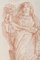 Jean Robert Ango, Scena figurativa, 1700, Sanguine su carta, Incorniciato, Immagine 3