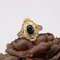 Jugendstil Ring aus 18 Karat Gelbgold mit Saphir, 1890er 14
