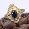 Art Nouveau 18 Karat Yellow Gold Ring with Sapphire, 1890s 3