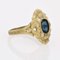 Art Nouveau 18 Karat Yellow Gold Ring with Sapphire, 1890s 11