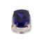 Gold Ring with Tanzanite and Diamonds 2