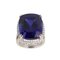 Gold Ring with Tanzanite and Diamonds, Image 2