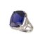 Gold Ring with Tanzanite and Diamonds 1