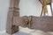 Large Wood and Travertine Console, 1940s 6