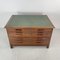 Wooden Chest with Leather Top, 1940s 3