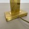 Hollywood Regency Brass and Acrylic Glass Table Light attributed to WKR Lights, Germany, 1970s 16