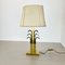Hollywood Regency Brass and Acrylic Glass Table Light attributed to WKR Lights, Germany, 1970s, Image 2