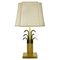 Hollywood Regency Brass and Acrylic Glass Table Light attributed to WKR Lights, Germany, 1970s, Image 1