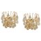 Large Gilded Brass and Crystal Sconces attributed to C. Palme, Germany, 1970s, Set of 2, Image 1