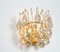 Large Gilded Brass and Crystal Sconces attributed to C. Palme, Germany, 1970s, Set of 2, Image 7