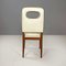 Italian Art Deco White Leather and Wood Chairs attributed to Giovanni Gariboldi, 1940s, Set of 8 5