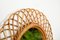 French Riviera Rattan and Bamboo Oval Mirror by Franco Albini, Italy, 1960s 5