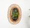 Specchio ovale Costa Azzurra in vimini e bambù di Franco Albini, Italia, anni '60, Immagine 3