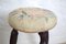 Antique Mahogany Stool with Tapestry Upholstered Seat 8