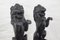 Large Cast Iron Lions, Set of 2 6